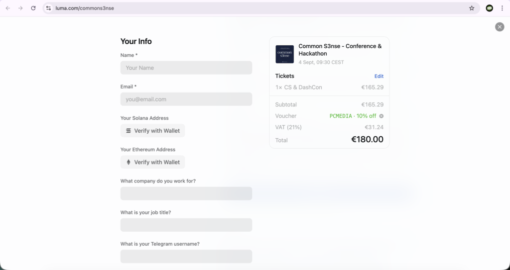 Common S3nse Promo Code: PCMEDIA